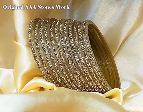 AAA Stones Glass Bangles (Pack of 3 Boxes)