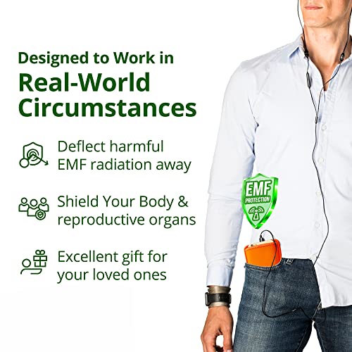 Shield Your Body Anti Radiation Cell Phone Pouch, Cell Phone Sleeves For Blocking Emf, Radiation Blocker For Cell Phone, Orange, Xl, For Phones Up To 3.25-Inches Wide (7 X 4.25 Inches Pouch Size) #TOP5