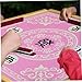 Mahjong Mat 27.6x27.6 Polyester Mahjong Table Mat with Clear Prints Fade-Resistant Mah Jong Pad for Table Card Board Tile Games Gift, Style 1.