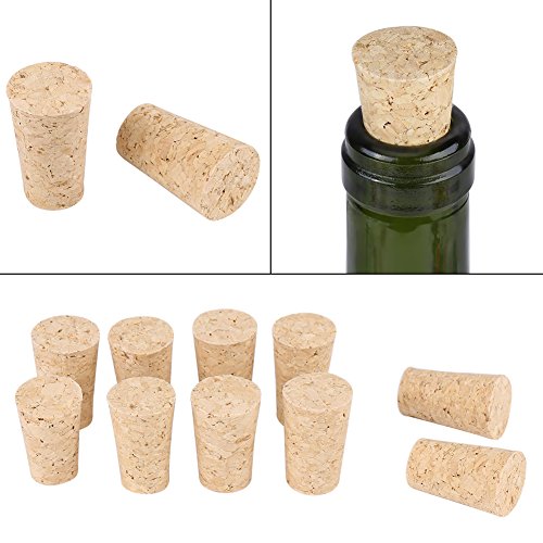 10PCS Bouchons de Vin Coniques en Liège Naturel de Qualité Supérieure Bouchons en bois à bière pour Artisanat de Vinification(22*17*35mm) - Image 7