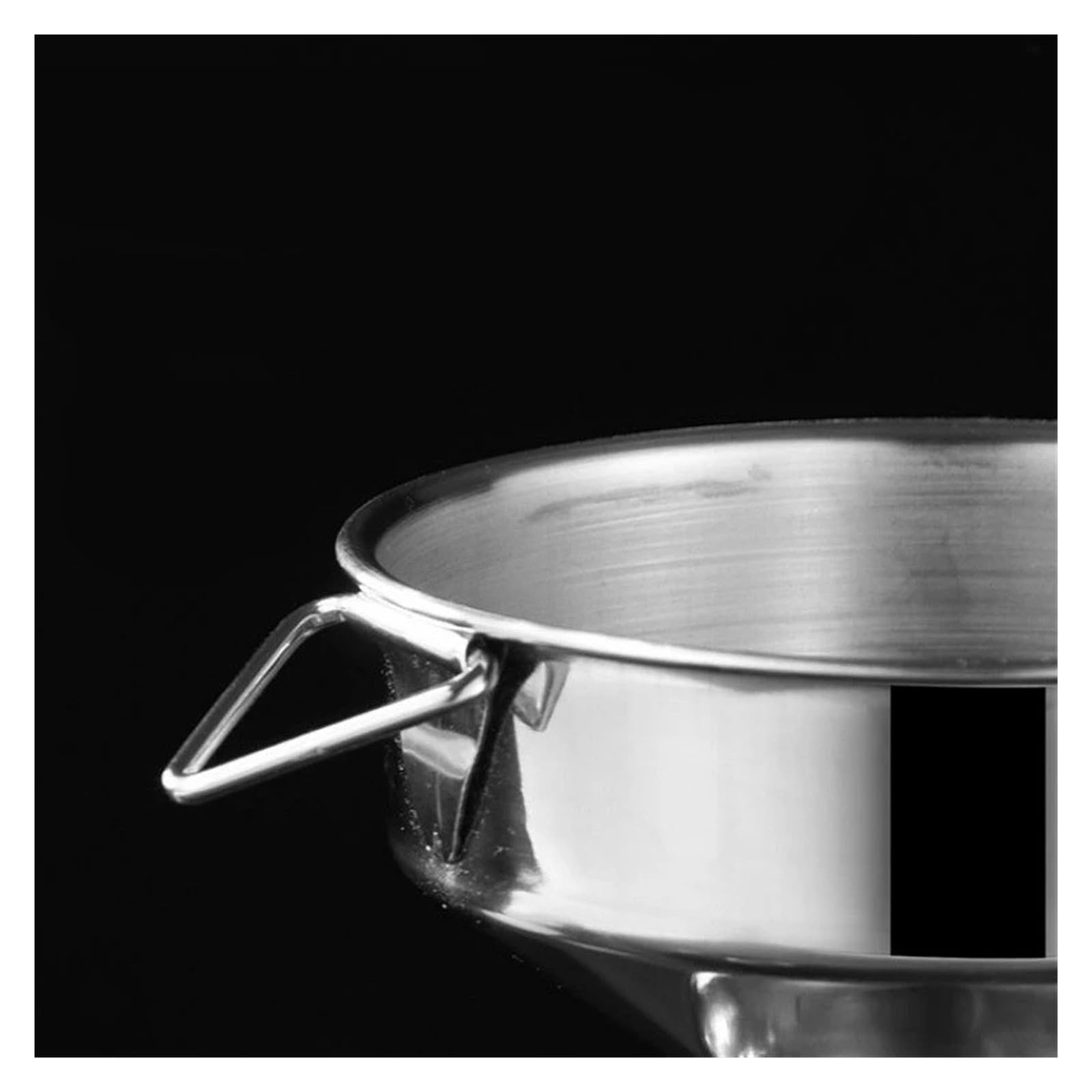 Embudo de Acero Inoxidable, Embudo de Acero Inoxidable con Filtro Desmontable for enlatar Utensilios de Cocina 8-20CM(18CM)