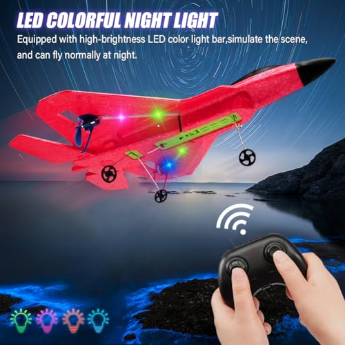Image of Fremego F-22 Raptor 6-Axis Gyro RC Jet 2 Batteries LED Lights EPP Foam