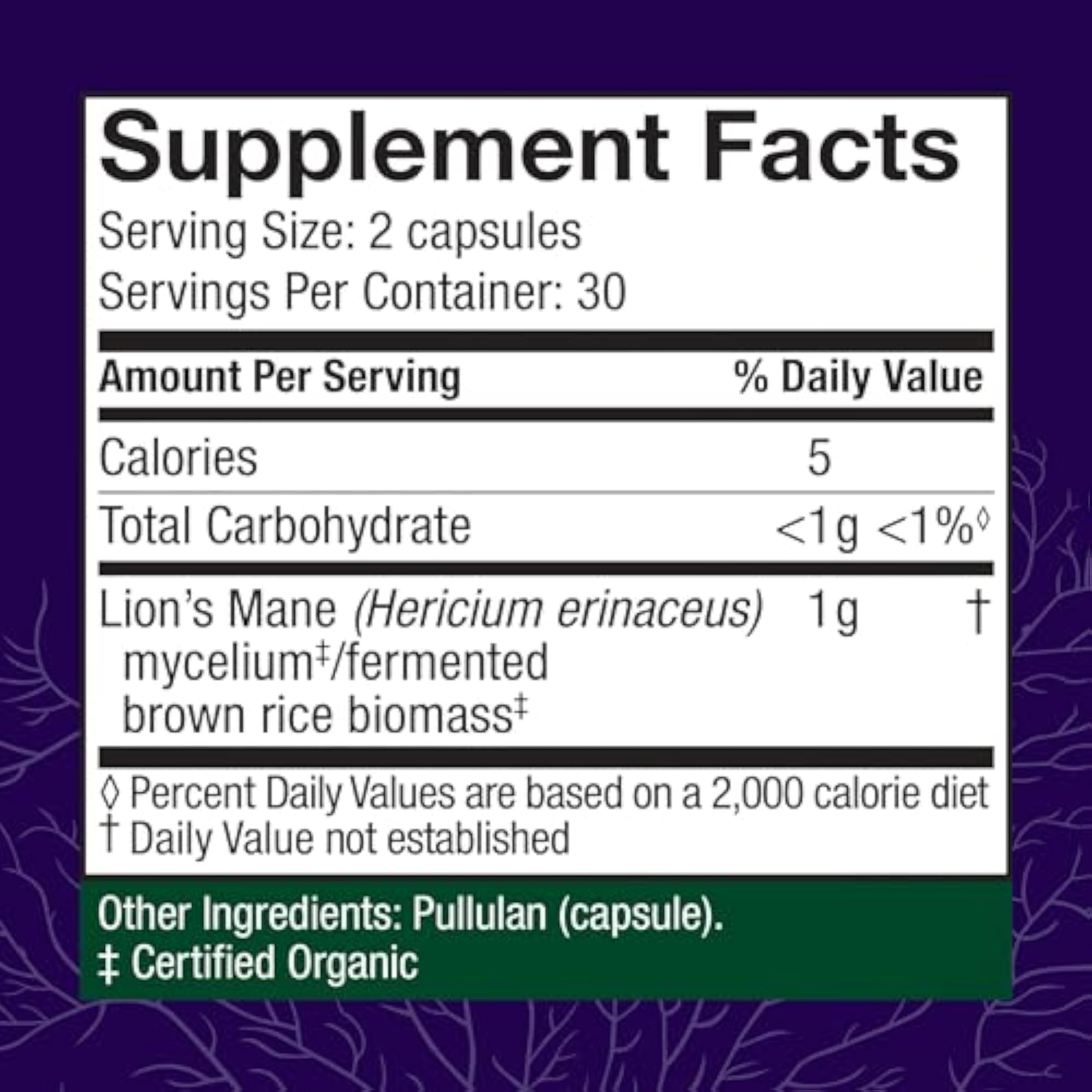 Host Defense Lion's Mane Capsules, Memory & Nerve Support, 60 Count