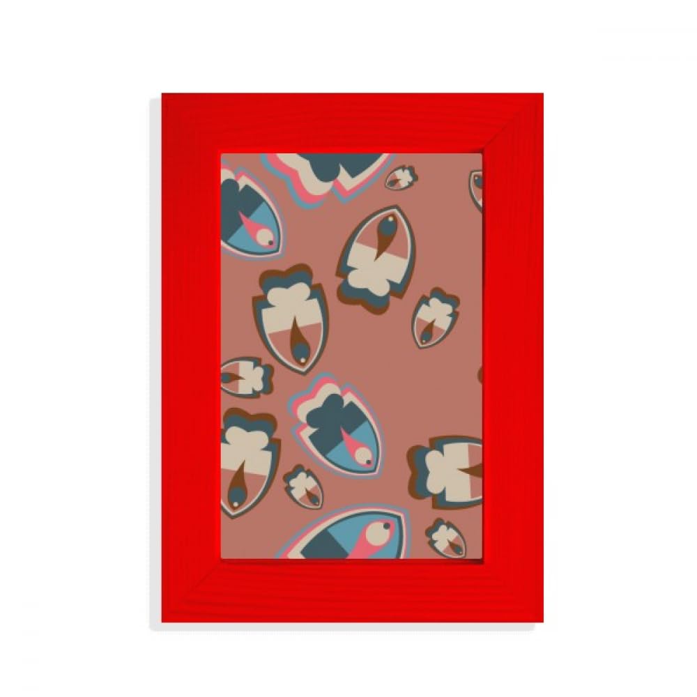 Cadre photo Poissons tropicaux Rouge Color Blocks idée cadeau anniversaire