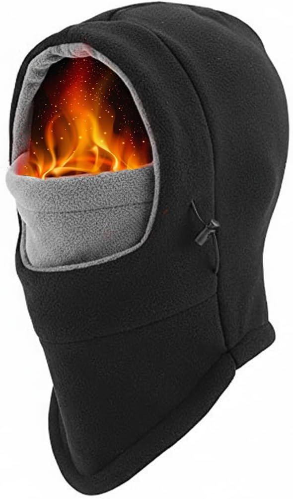 Warm Windproof Balaclava Ski Mask for Men & Women – Full Face Neck Cover