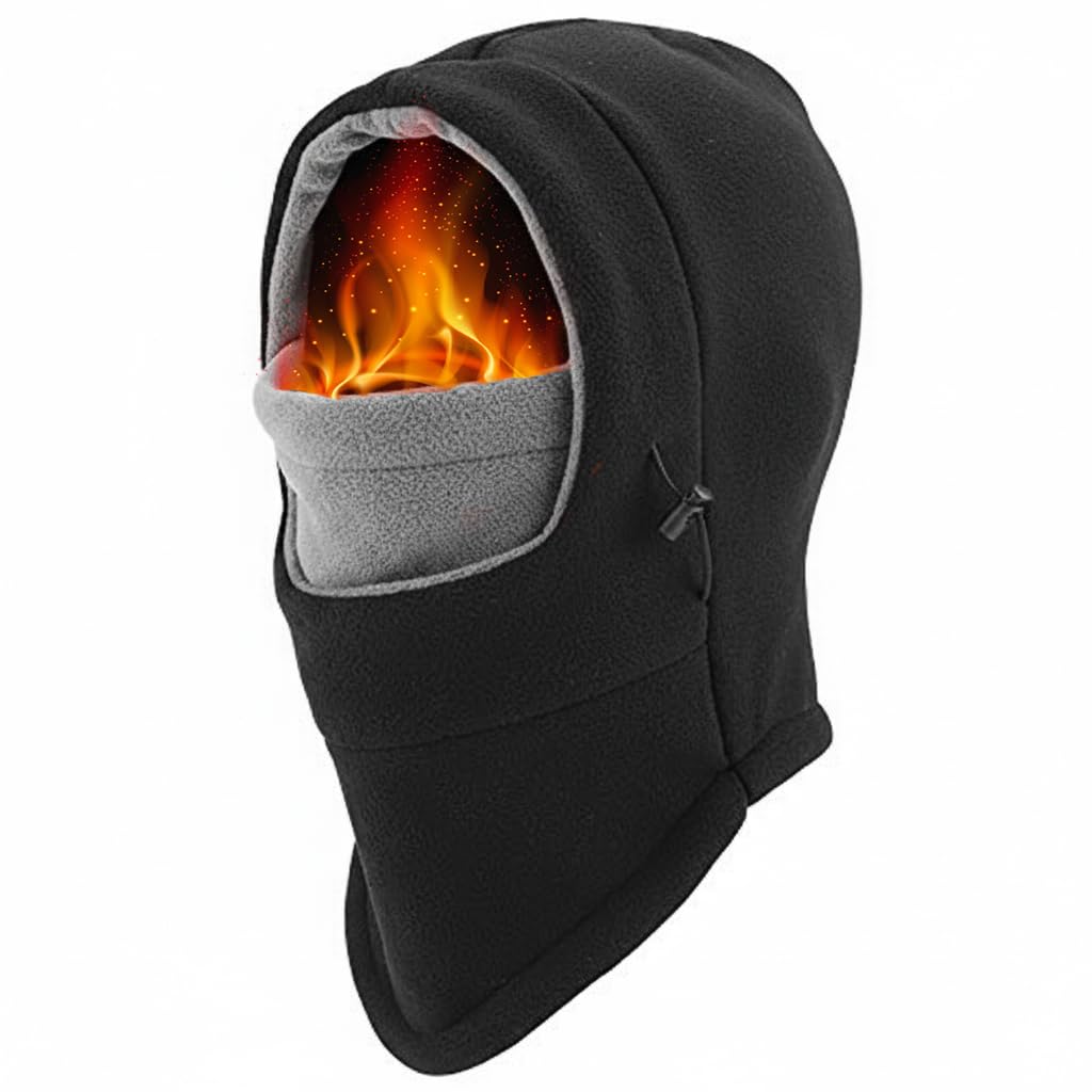 Thickened Balaclava-Ski-Mask for Men Women - Windproof Full-Face Mask Neck-Cover Warmer Sports Cap