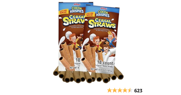 Amazon.com: 2022 Kellogg's Cereal Straws Cocoa Krispies ...