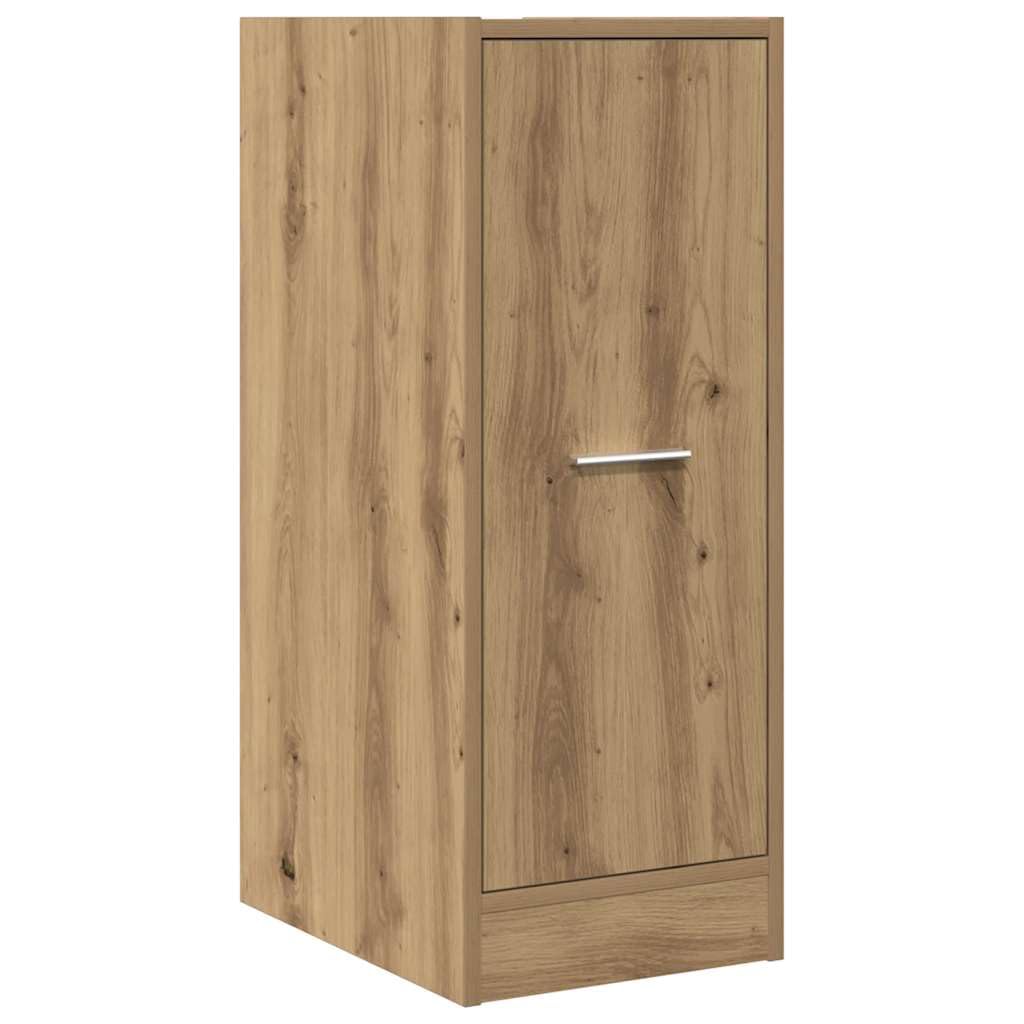 Armadietto da farmacista in rovere Artisan, 30 x 41 x 77,5 cm, armadietto da cucina con 2 cassetti e guide in metallo, per ufficio e soggiorno
