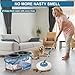 Gen 1 Large-Capacity Spin Mop and Bucket – for Big Homes & Deep Cleaning Days,4-Chamber System Separates Dirty & Clean Water, 2-GAL Heavy-Duty Design with Wheels & 10 Refill Mop Heads - Blue/Grey