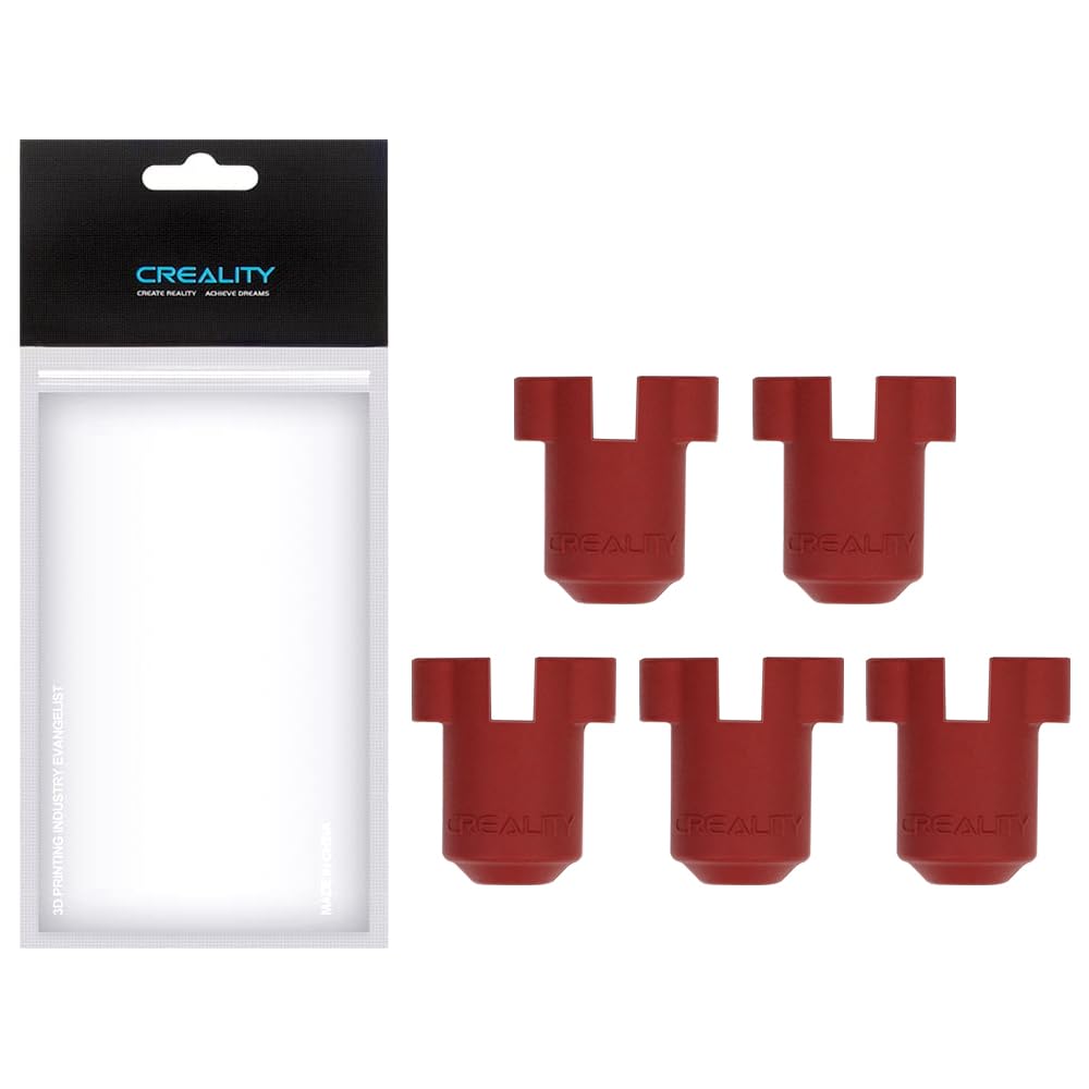 Creality Ender 3 V3 Silicone Socks, K1C Hotend Silicone Cover, Hot End Insulation Case Cover Heating Block Cover Creality Ender 3 V3 Plus/Ender 3 V3 KE/Ender 3 V3 SE/K1C/K1 SE/K1/K1 Max(5 Pack)