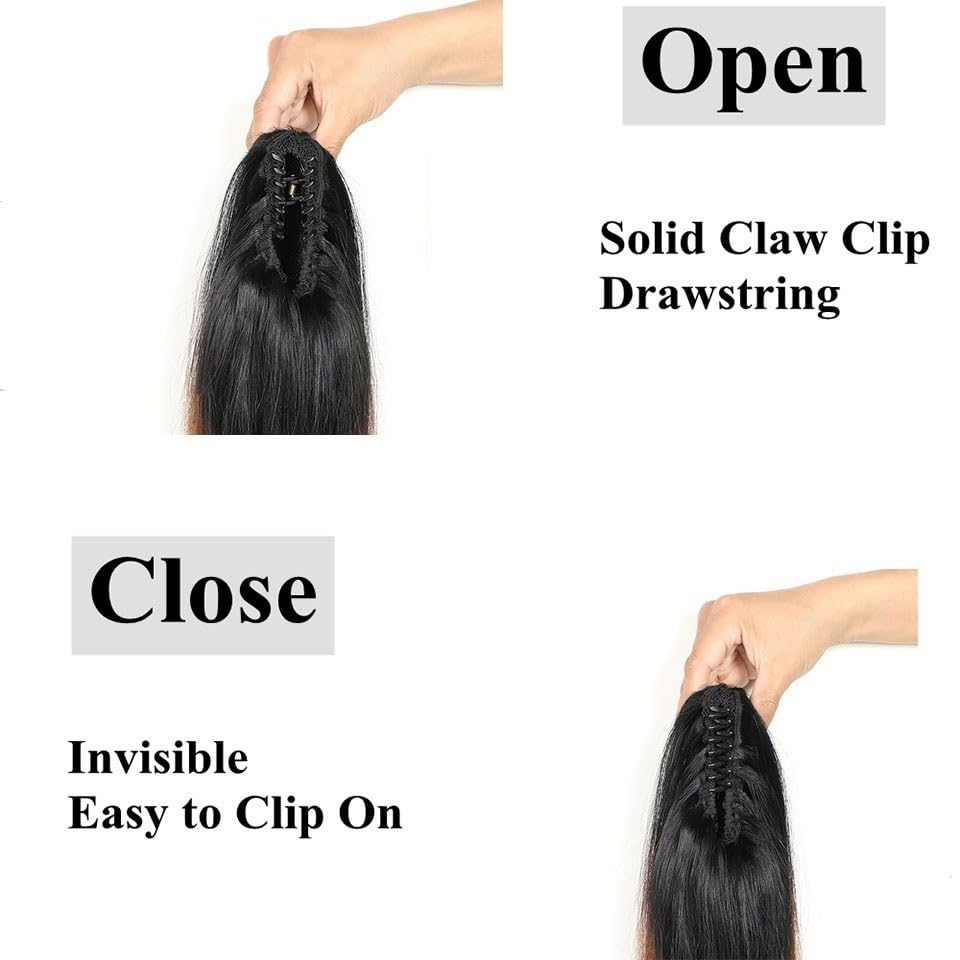 Coleta de caballo para solucionar el pelo fino con volumen de cabello humano brasileño 4