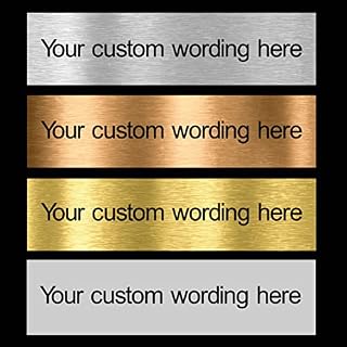 Custom Made Sign - Aluminium Brushed Door Sign