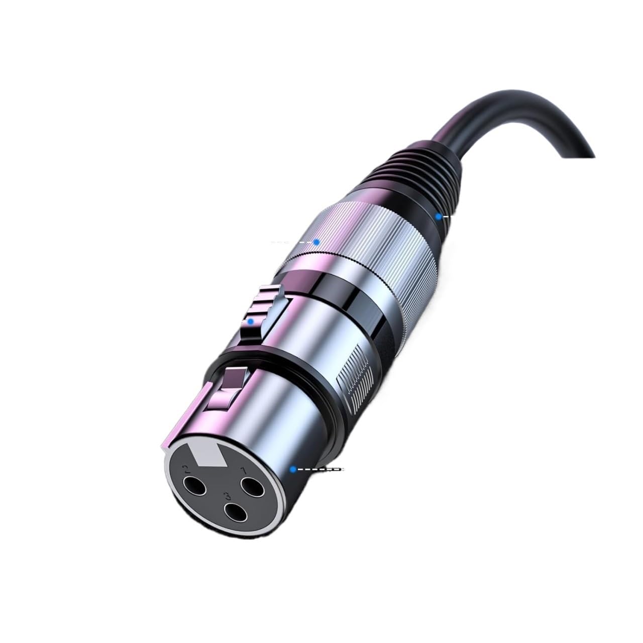 Audio-Mikrofon, XLR-Stecker auf XLR-Buchse, buntes Patchkabel, Schlangenkabel, 3-poliges Mikrofonkabel (rot, 300 cm)