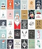 Weihnachtskarten Set Weihnachtspostkarten-Set Postkarten Weihnachten Kartenset Weihnachtskarte Postkarte lustig nostalgisch A6 Sprüche