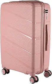 Mala de Viagem Media 23kg em Polipropileno 4 rodas 360 - AeroMalas Dublin (Rose)