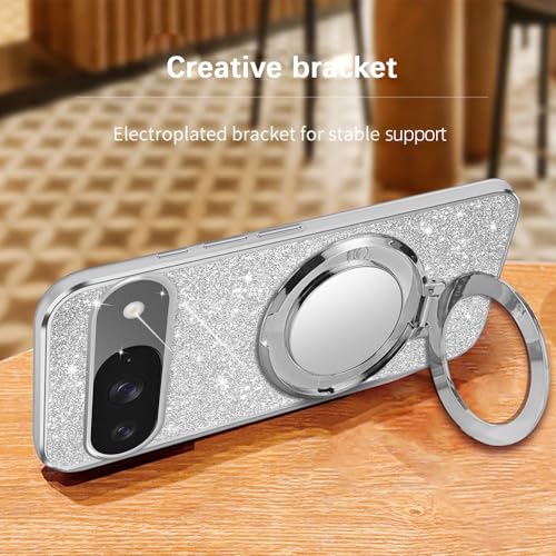 Coque Pixel 9 Pro anneau argenté idéale pour selfies et vidéos - 6