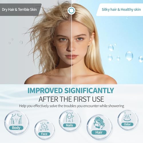 Image of SR SUN RISE 2-in-1 Filtered Shower Head for Hard Water, High Pressure | 20-stage filtration; chrome finish; fixed or inline setup; 360 swivel; includes 1.75 and 2.5 GPM restrictors