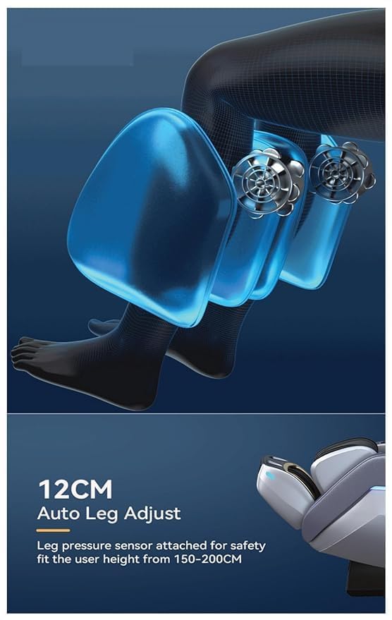 RELAXIFY Electric Massage Chair, Black, Contemporary Style, 4D Zero Gravity Massage, Heating & Foot Massage, Adult, Indoor Use, Relaxing RELAXIFY Electric Massage Chair, Black, Contemporary Style, 4D Zero Gravity Massage, Heating & Foot Massage, Adult, Indoor Use, Relaxing