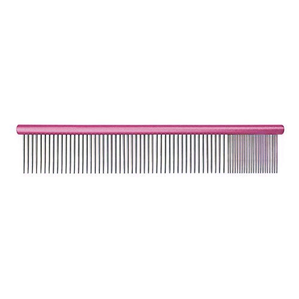 Groom Professional Spectrum Aluminium Comb 80/20 Dark Pink 25cm