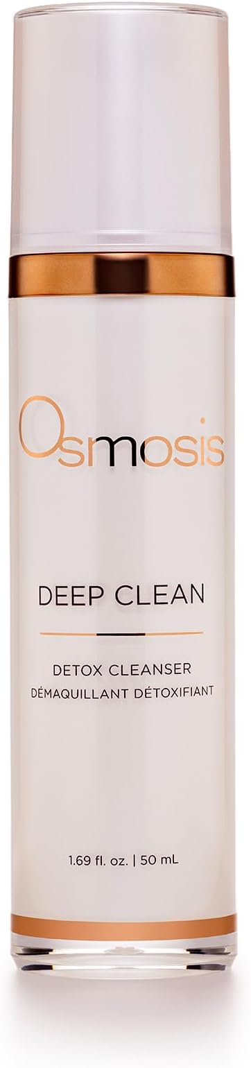 OSMOSIS DEEP CLEAN Detox Facial Cleanser, Face Wash with Coconut Oil for Oily, Acne Blemish-Prone Skin, Gently Removes Impurities