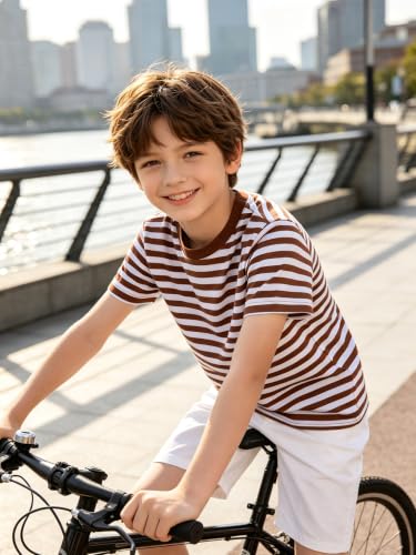 Image of Magic Park 6M-14Y Kid Striped T-Shirt Boys Cotton Tee Basic Top