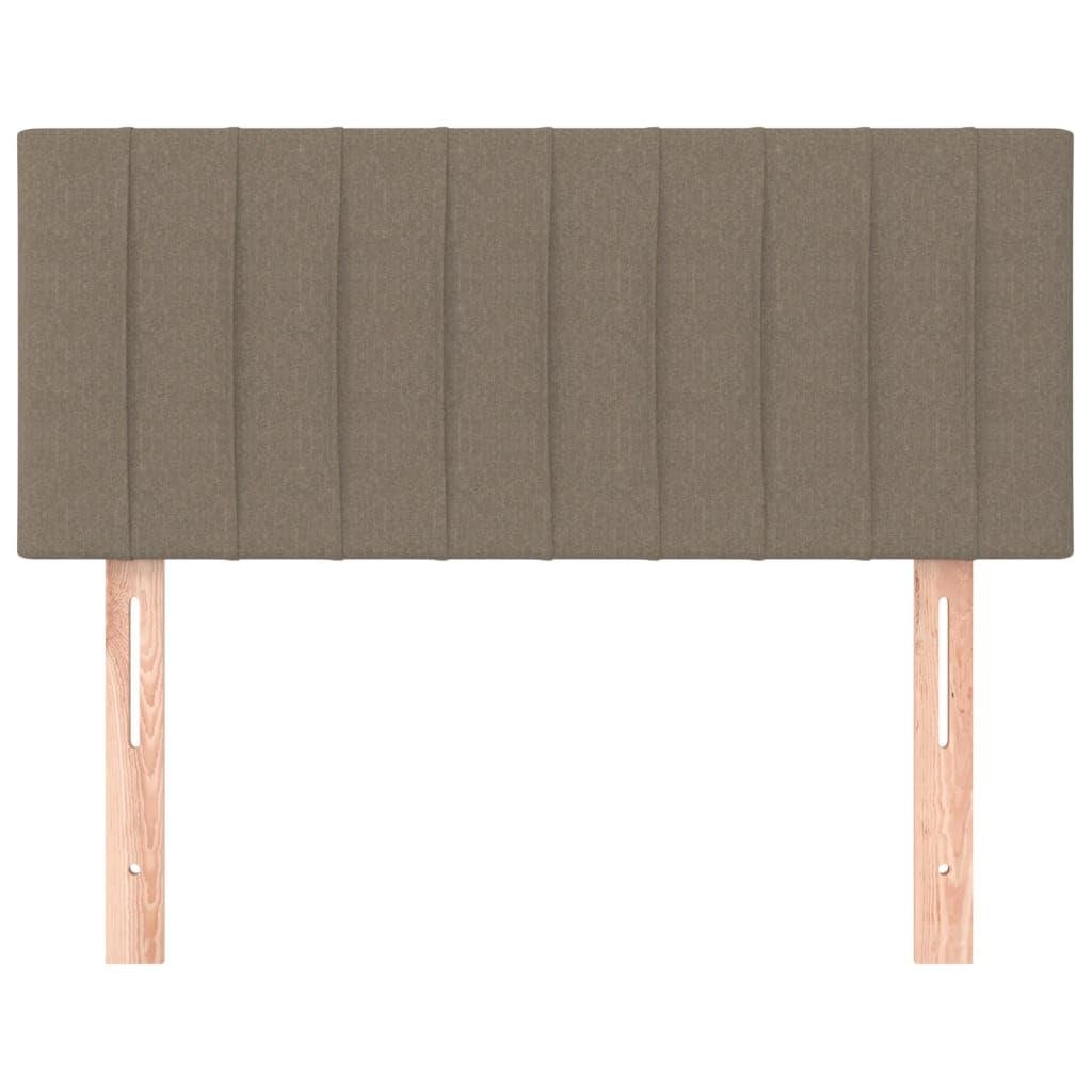 vidaXL Cabecero de Tela Gris Taupe 100x5x78/88 cm