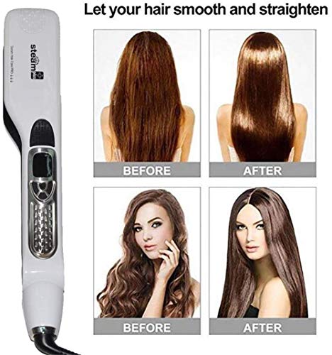Plancha de Pelo Profesional con Emisión de Vapor Blanca miniatura 6