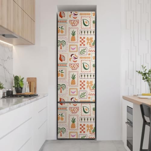 Sticker Auto-adhésif Géométrique pour Frigo Couvrant Entièrement - 3