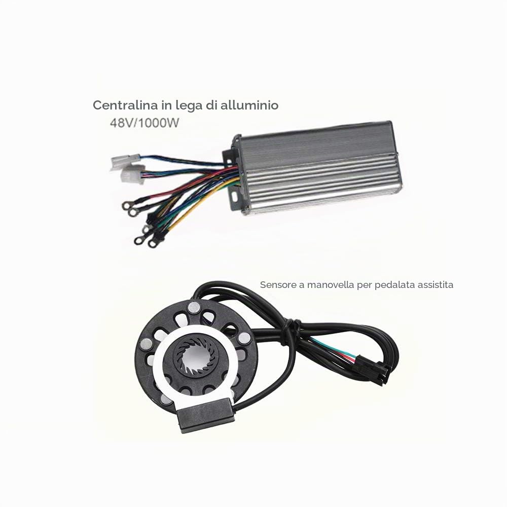 Kit di conversione per bicicletta elettrica 36 V 250 W 26" - Ruota anteriore - Motore anteriore