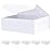 BLK&WH 6 Gift Boxes 11.5x8.1x3.8 Inches, Large White Magnetic Bridesmaid Proposal Boxes with Lids (Matte White)