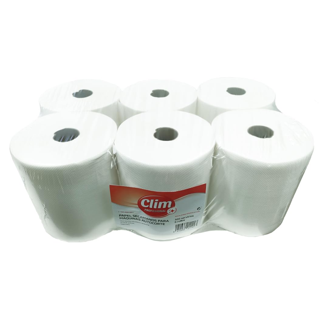 Bobinas secamanos Clim Profesional 150m doble capa paquete 6 rollos