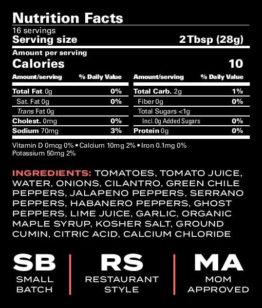 Salsa Ghost Pepper Xtra Hot Sixth Day Snacks 16 oz miniatura 3