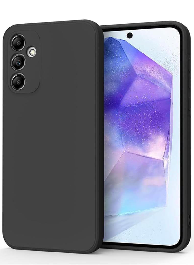 Compatible with A26 Case, Premium Matte PC [Soft Anti-Scratch] Shockproof Protective Slim Phone Cover for A26 2025, Black