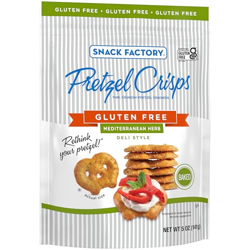 Image of Snack Factory Mediterranean Herb Pretzels, 5 Oz Bag (Pack of 2)