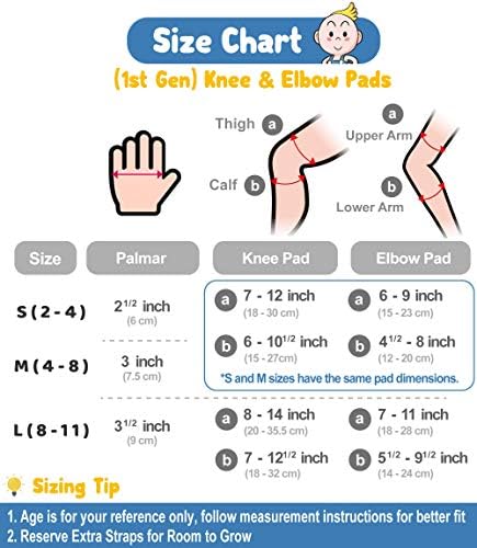 Simply Kids Soft Kids Knee and Elbow Pads with Bike Gloves I Toddler Protective Gear Set w/Mesh Bag& Sticker I CSPC Certified& Comfort I Roller-Skate, Skateboard Knee Pads Kids Children Boys Girls 6 51vkkB3MutL. AC
