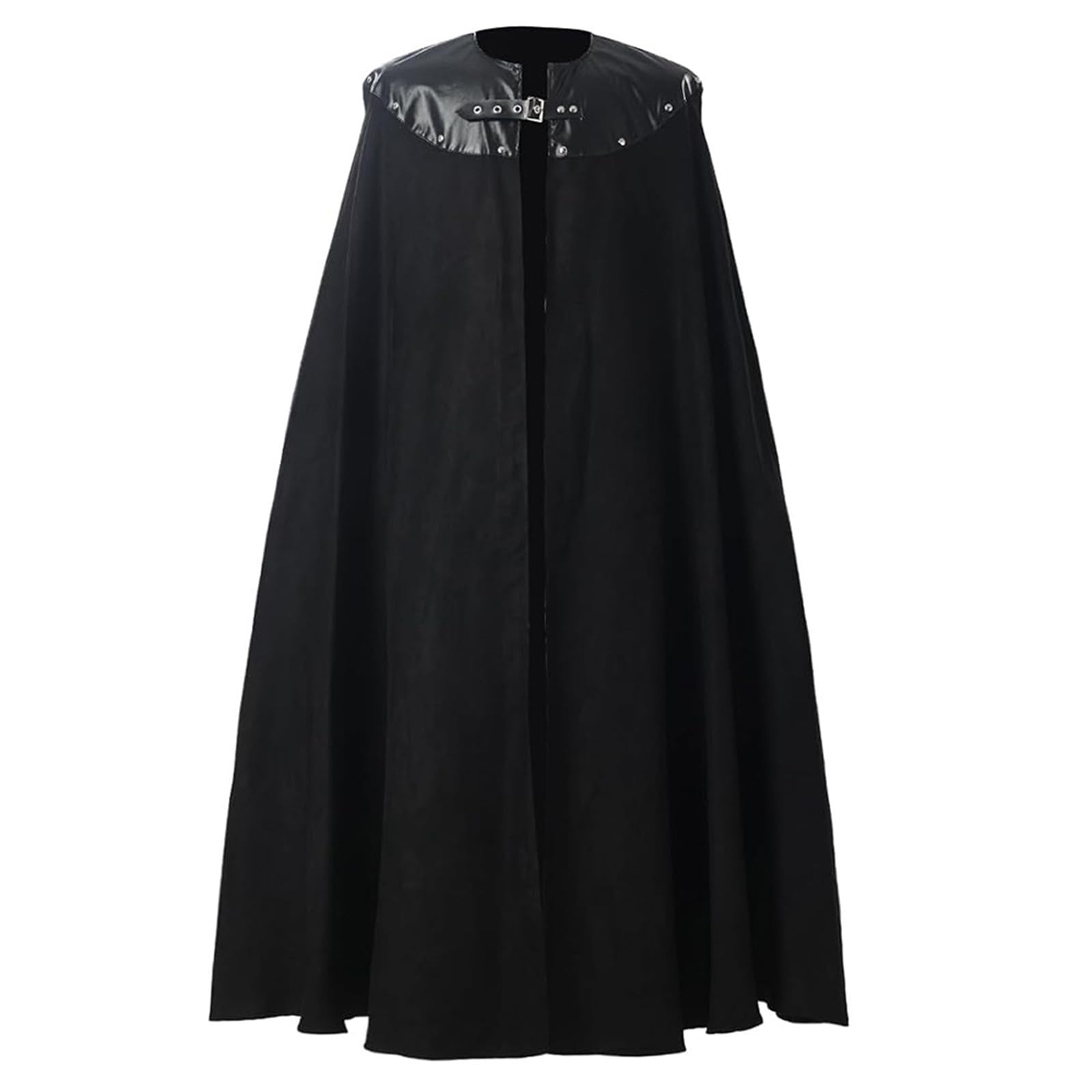 Men Wizard Costume Cloak Renaissance Medieval Cosplay Buckle Cape Tunic Robe Halloween Cloak Stage Costumes