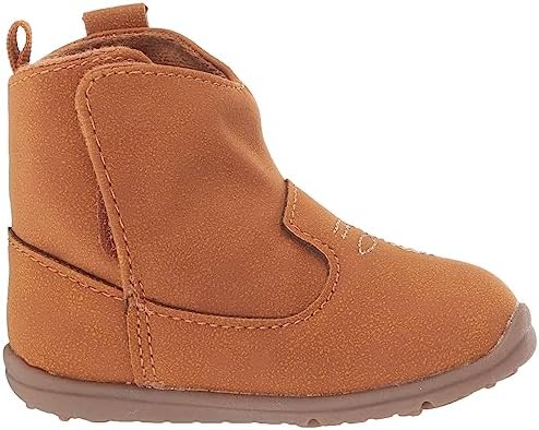 Carter's Every Step Baby Sunnie-GP Western Boot, Tan, 6 US Unisex Infant | Image 5