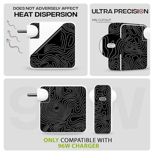 Image of Capes India Protective Adapter Skin Cover Compatible with MacBook Adapter 96W| Not a Case | Vinyl Skin Sticker (Galaxy)
