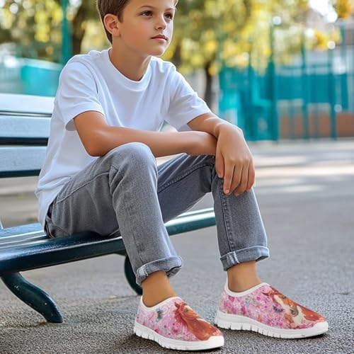 Children's Casual Shoes Slip on Walking Shoes for Little Boys Girls Breathable Running Shoes Lightweight Non-Slip Unisex Fashion Sneakers SizeUS 11-154