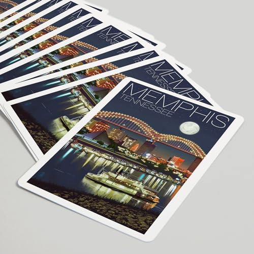 Mazo de 52 Cartas Póker Memphis Tennessee Noche miniatura 5