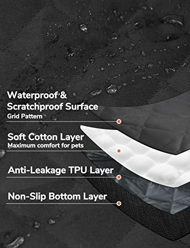 LumoLeaf Dog Car Seat Cover for Back Seat, Heavy Duty Nonslip Waterproof Dog Hammock for Car with Visible Mesh Window… - Image 6