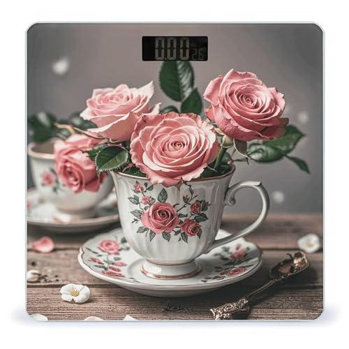 Báscula Digital de Baño GHEPSDW de Vidrio Templado miniatura 1