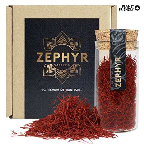 Zephyr zafferano in pistilli interi, confezione da 4 grammi