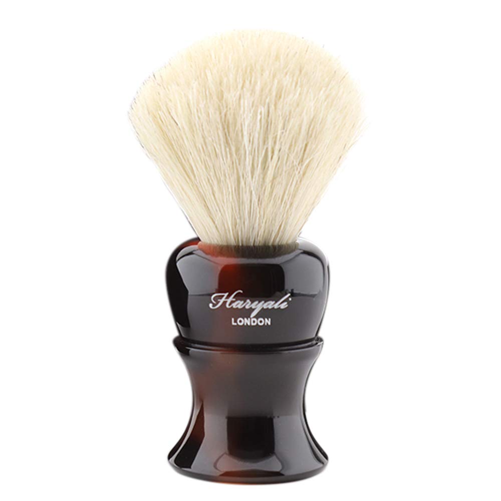 Haryali London Kit da barba – Kit da barba – 5 pezzi – Rasoio di sicurezza a doppio bordo – Pennello da barba Super Badger – Sapone da barba – Ciotola da barba – Supporto da barba – Set da barba rosso