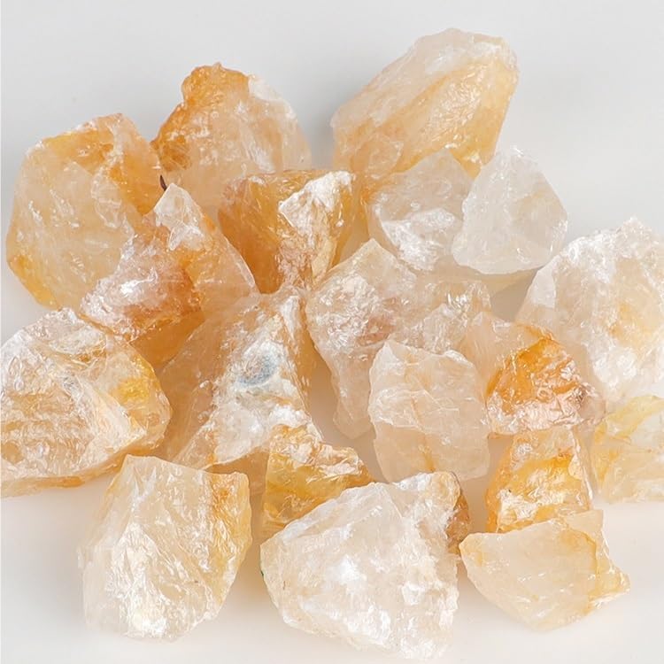WHZHDMA Bulk Natural Crystal Rough Stone Natural Yellow Flower Ore Crystal Rough Stone Ornaments Ore Specimen Aromatherapy Diffuser Demagnetizing Stone Gravel Rocks Stones and Crystals
