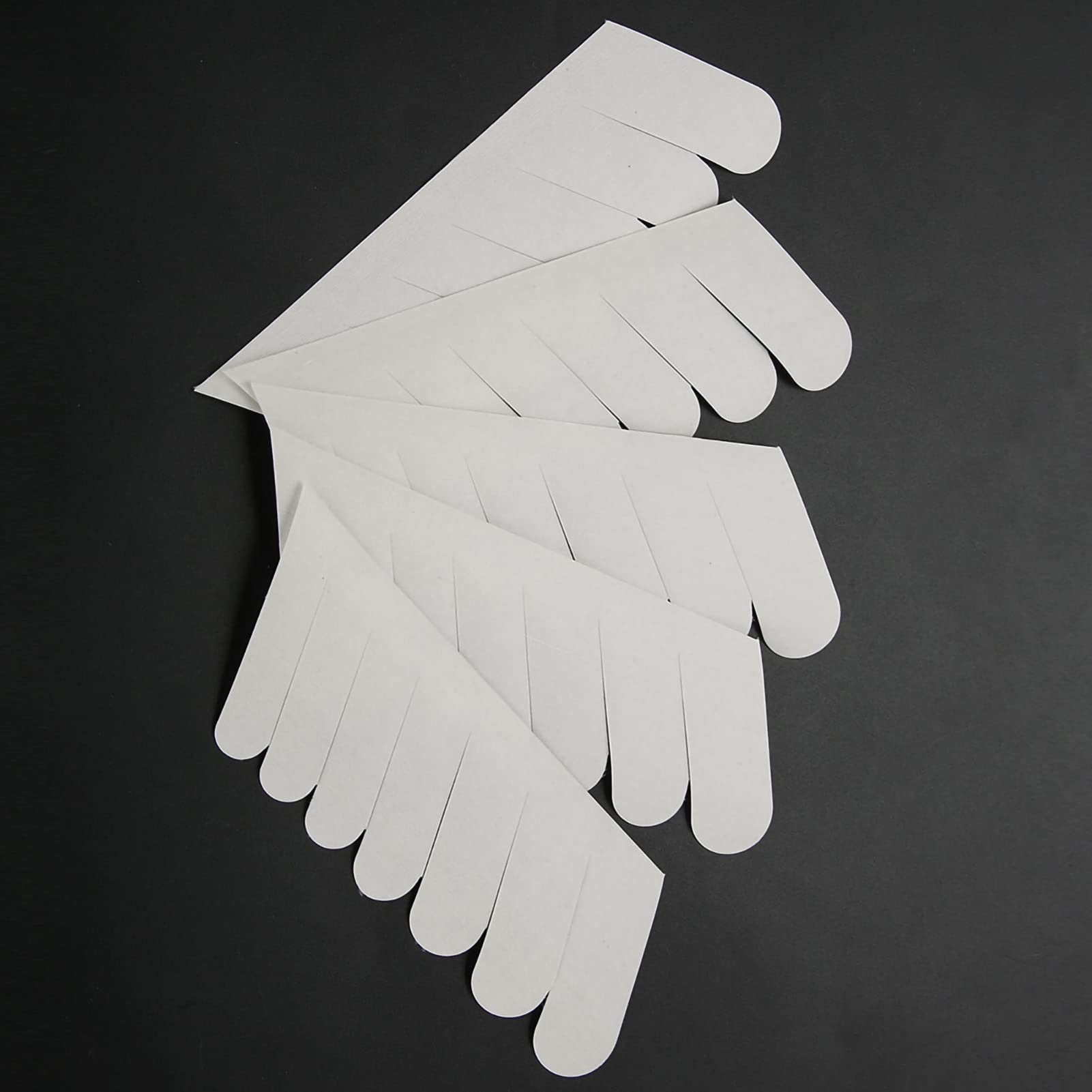 Renfort D'ongles en Soie, Parfait pour Réparer les Pointes D'ongles Cassées ou Endommagées, Confortable et Respirant, 6 Patchs Blancs pour Usage Professionnel ou Domestique