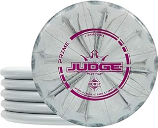 Dynamic Discs Judge Disc Golf Putter Five Pack | Prime Burst Judge Disc Golf Putter Pack | Frisbee Golf Putter Pack | 170 Grams and Above | Disc Color and Stamp Will Vary