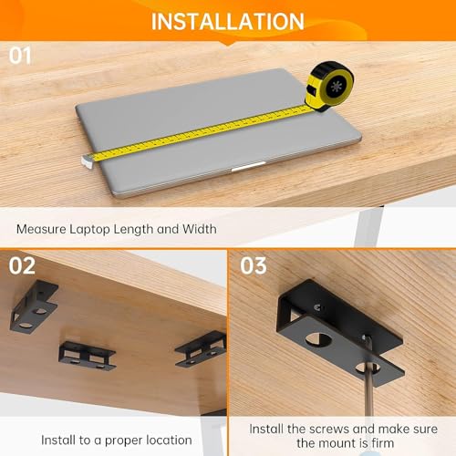 Support ordinateur sous bureau pour éliminer le désordre de la table - 6