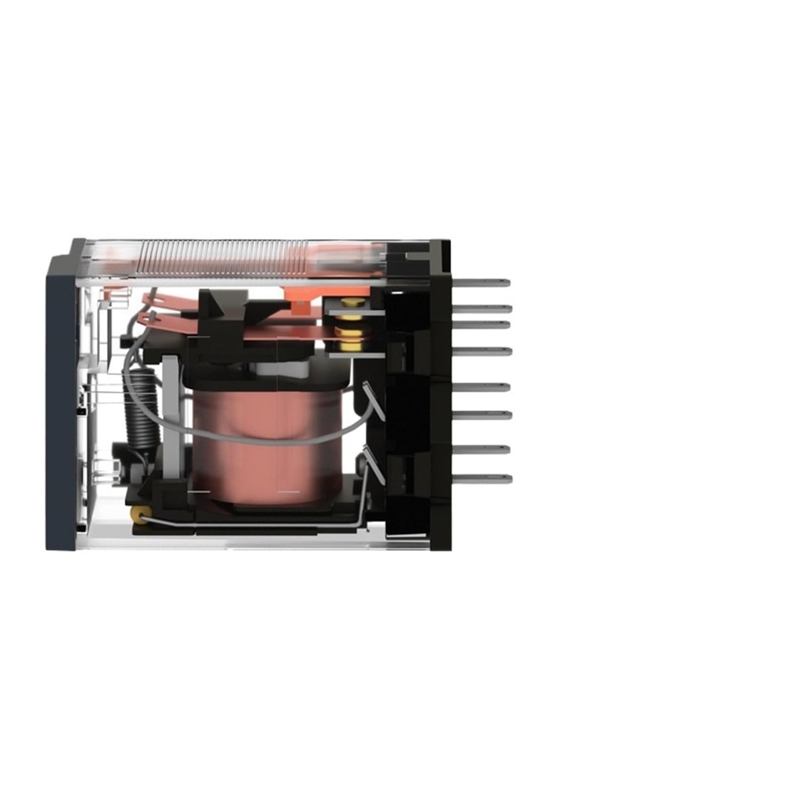 Relais intermédiaire RXM2LB2BD évite les interférences de tension DC 24V AC 230V
