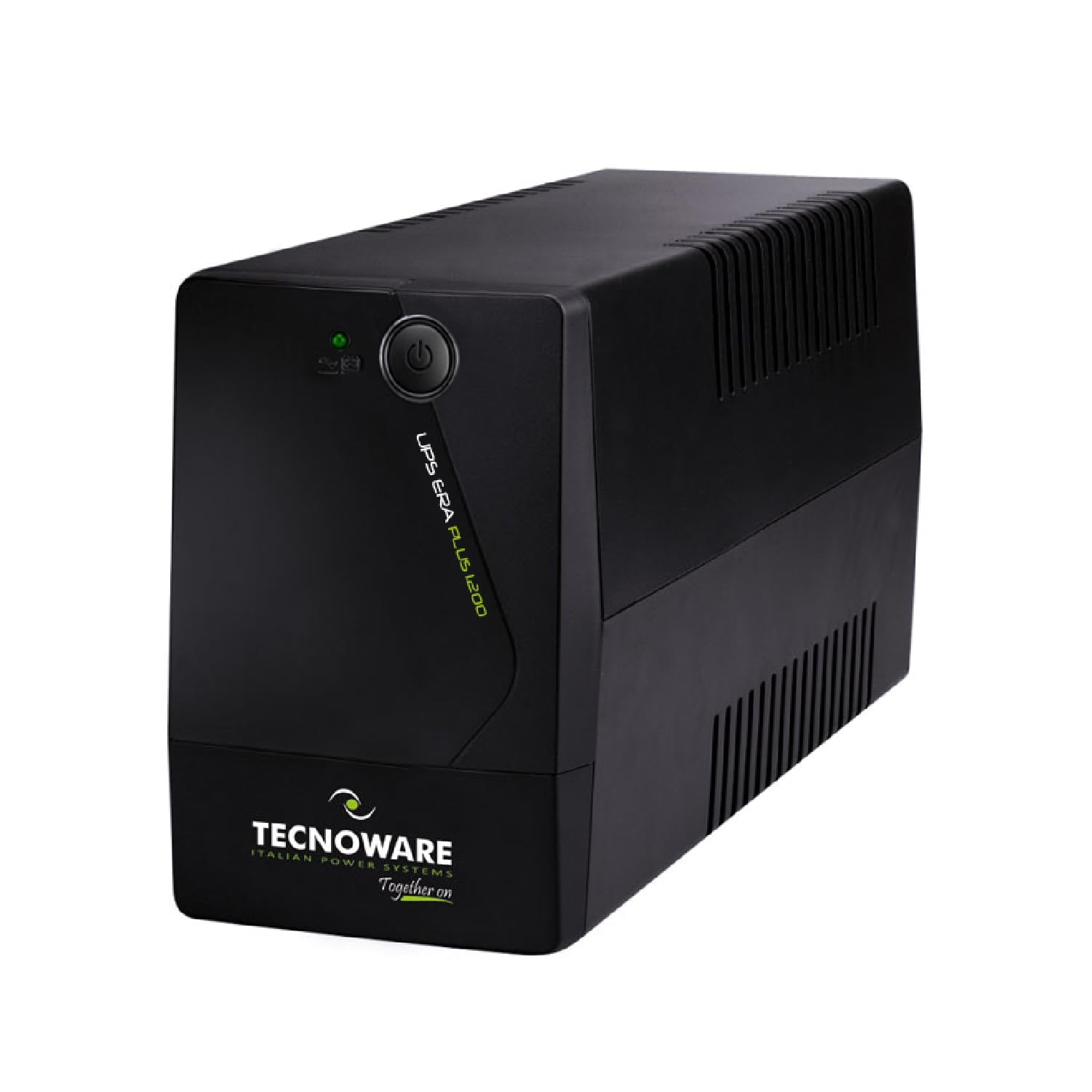 Tecnoware UPS 1200VA UK for PC/Modem, NOT for Gaming/Console, ERA PLUS UPS, Software, Protection against Blackouts and Voltage Fluctuations for PC, Modem, Video Surveillance, Cash Register